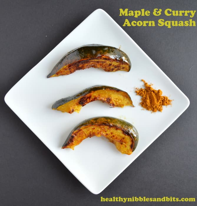 Maple Curry Acorn Squash | Healthy Nibbles and Bits