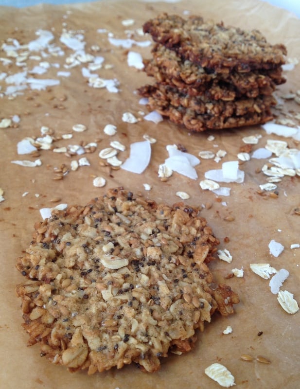 Oats and Flax Crisps | Healthy Nibbles & Bits