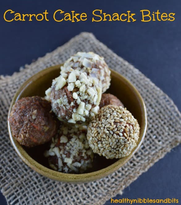 Carrot Cake Snack Bites | Healthy Nibbles and Bits