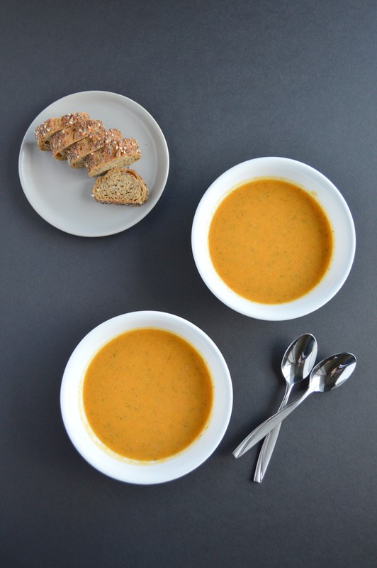 Carrot Sweet Potato Soup | Healthy Nibbles and Bits