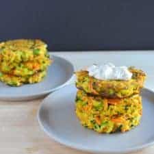 Vegetable and Cornmeal Fritters | Healthy Nibbles and Bits
