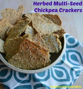 Herbed Multi-Seed Chickpea Crackers | Healthy Nibbles & Bits