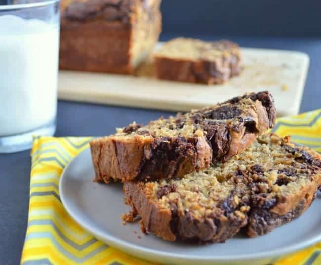 gluten free banana bread with chocolate