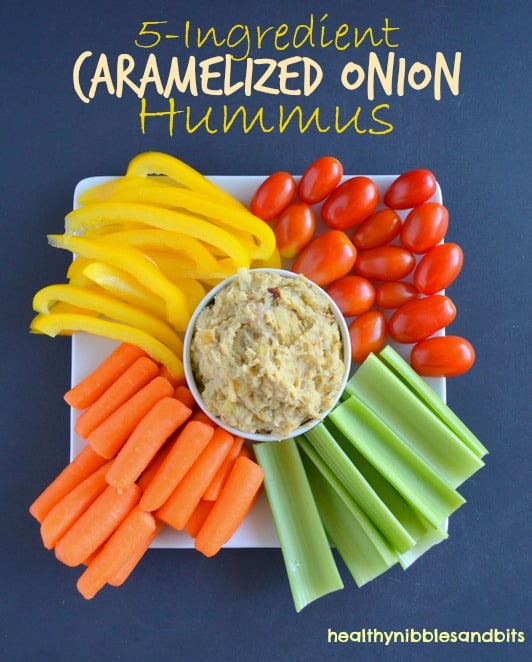 Five-Ingredient Fridays: Caramelized Onion Hummus | Healthy Nibbles by ...