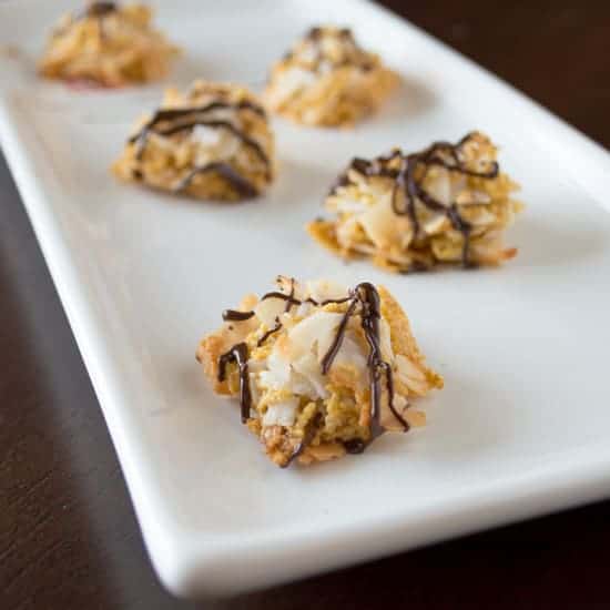 Coconut Chex Macaroons | Healthy Nibbles and Bits