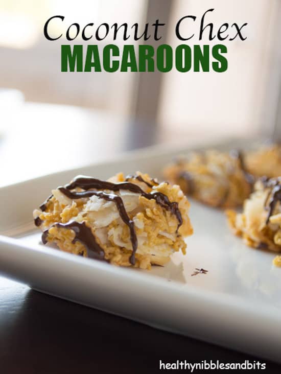 Coconut Chex Macaroons | Healthy Nibbles and Bits