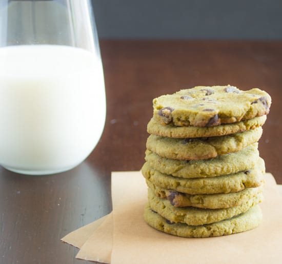 Green Tea Chocolate Chip Cookies