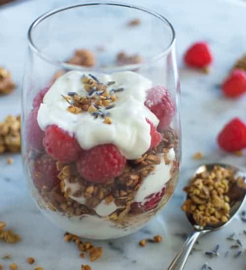 Lavender Yogurt Parfait | Healthy Nibbles and Bits