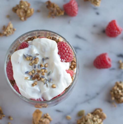 Lavender Yogurt Parfait | Healthy Nibbles and Bits