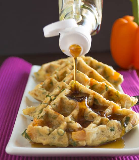 Savory Vegetable Waffles | Healthy Nibbles and Bits