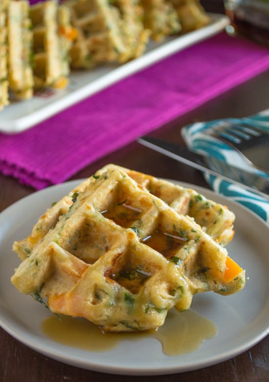 Savory Veggie Waffles  Healthy Nibbles by Lisa Lin