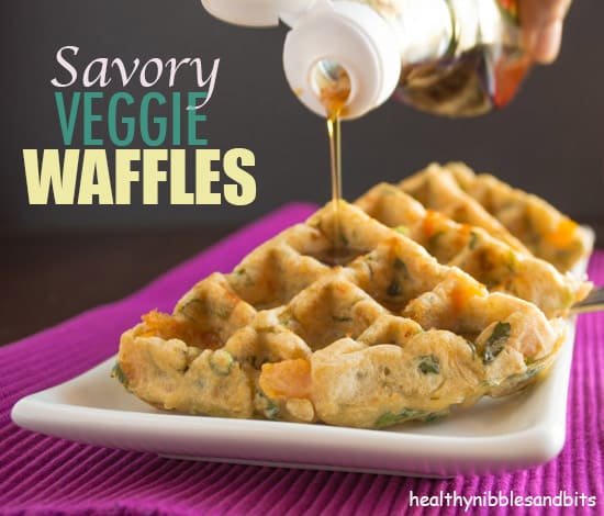 Savory veggie waffles