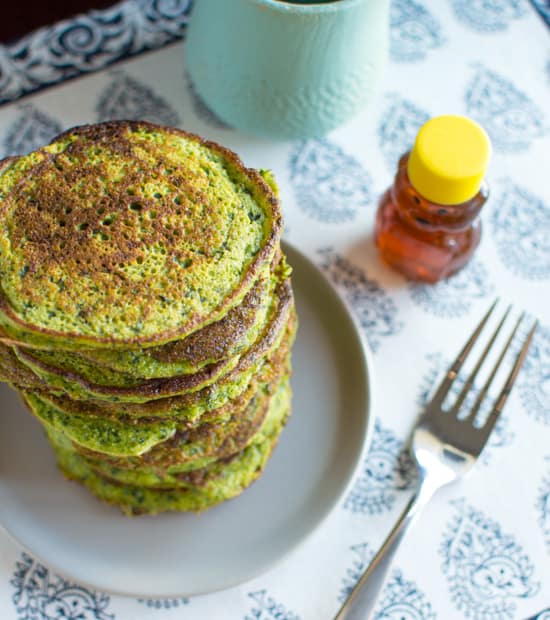 Spinach Pancakes | Healthy Nibbles and Bits