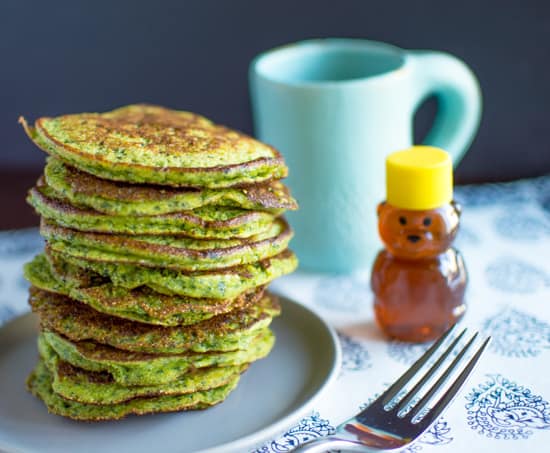 Spinach Pancakes | Healthy Nibbles and Bits