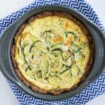 Zucchini Noodle Quiche with Almond-Flax Crust
