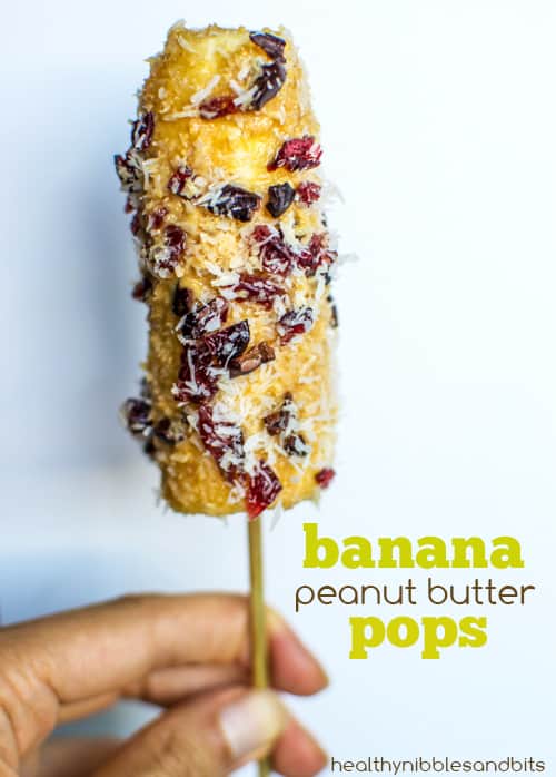 Banana Peanut Butter Pops | Healthy Nibbles and Bits