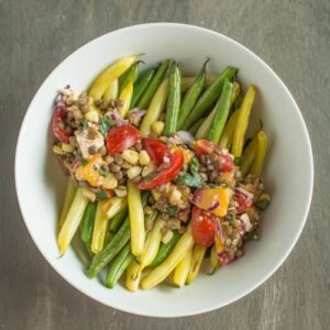 Lentil Salad and Sauteed Beans | Healthy Nibbles and Bits