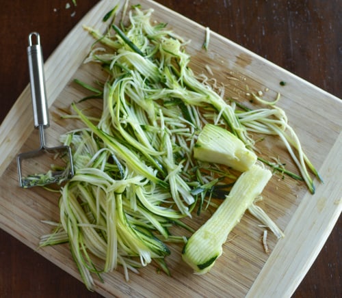 Peeled Zucchini