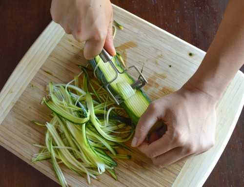 Peeling Zucchini