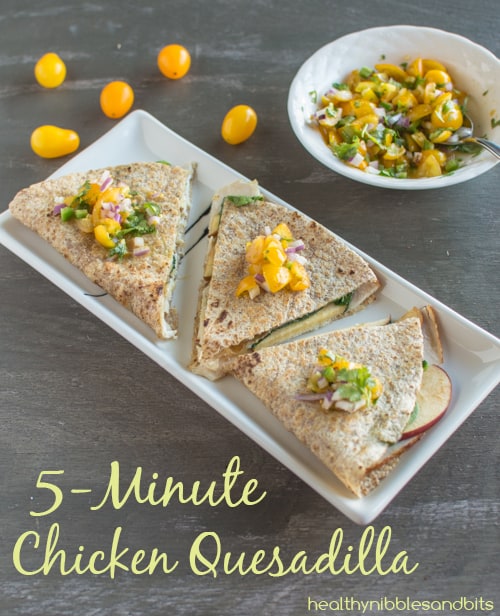 5-Minute Chicken Quesadilla