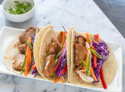 Asian Chicken Tacos