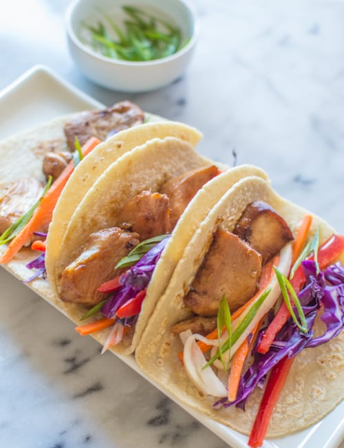 Asian Chicken Tacos