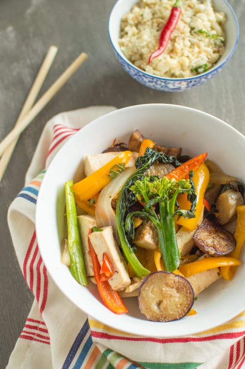 Chili Eggplant Tofu Stir Fry