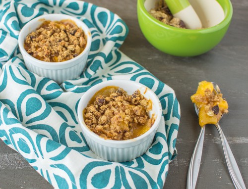 Peach Crumble For Two