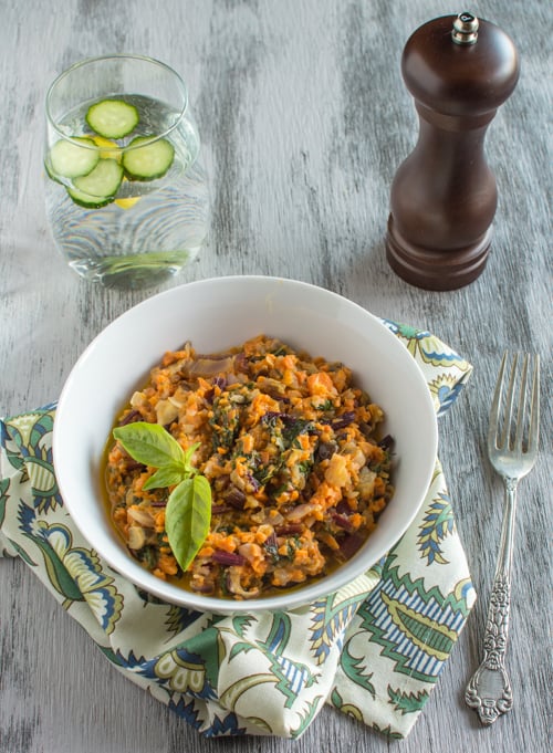 Sweet Potato Kohlrabi Risotto