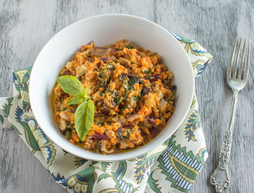 Sweet Potato Kohlrabi Risotto