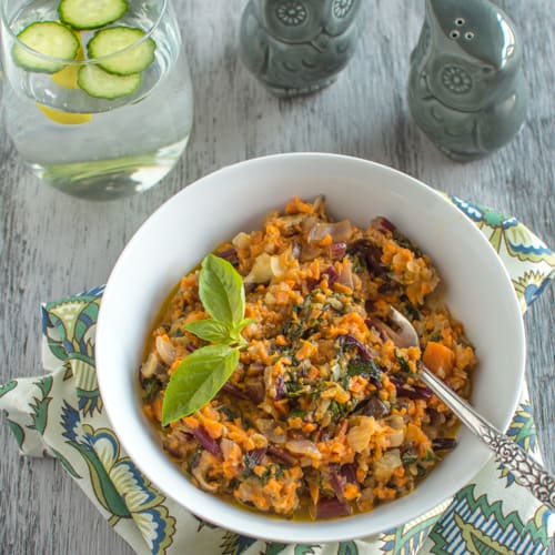 Sweet Potato Kohlrabi Risotto