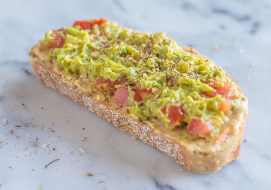 Avocado Hummus Toast | healthynibblesandbits.com