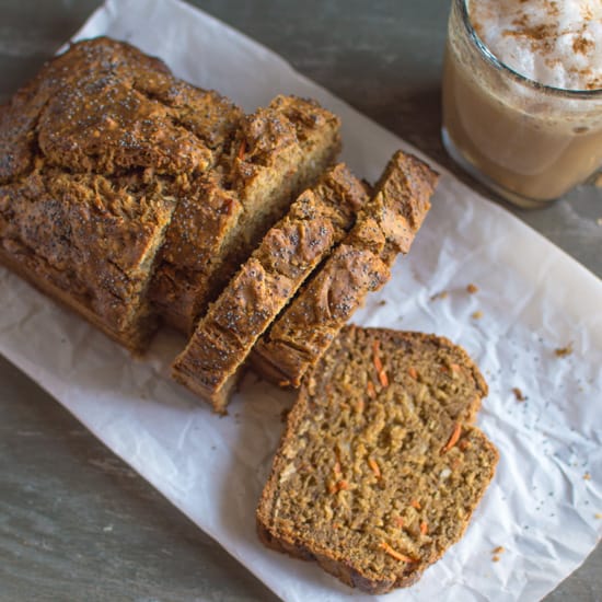 Banana Carrot Bread with Coconut | healthynibblesandbits.com