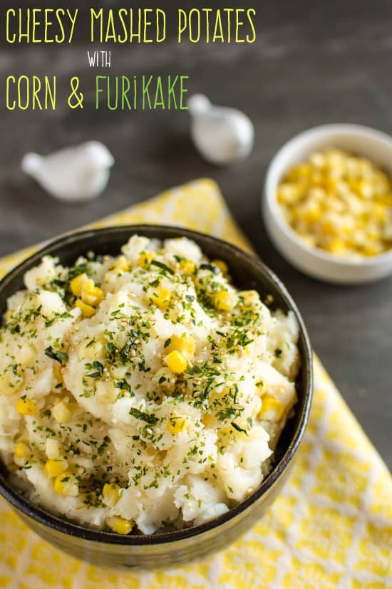 Cheesy Mashed Potatoes With Corn Furikake