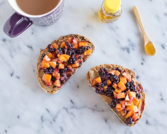 Grown Up PB&J Toast