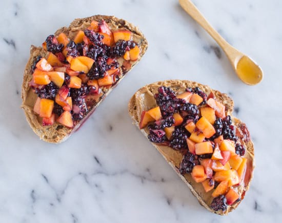 Grown Up PB&J Toast