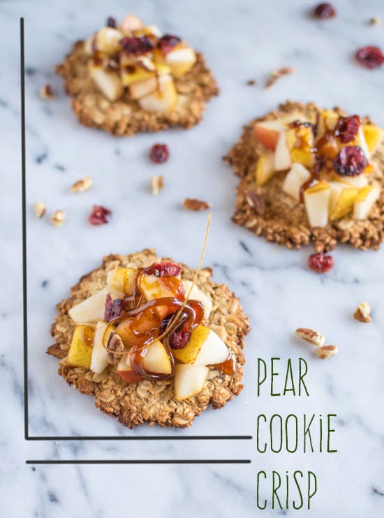 Pear Cookie Crisps | healthynibblesandbits.com