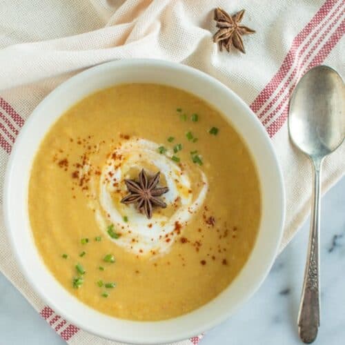 Acorn Squash Soup with Star Anise