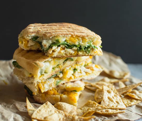 Chicken Panini with Butternut Squash | healthnibblesandbits.com