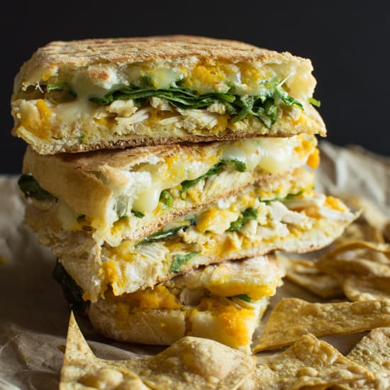 Chicken Panini with Butternut Squash | healthynibblesandbits.com