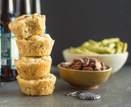 Pepper Jack Beer Bread Muffins | healthynibblesandbits.com