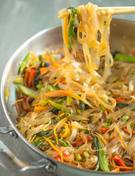 Vegetable Stir Fry Mung Bean Noodles Healthy Nibbles