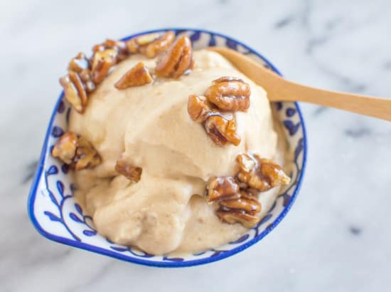 Banana Peanut Butter Ice Cream | healthynibblesandbits.com