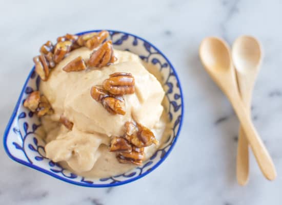 Vegan Banana Peanut Butter Ice Cream | healthynibblesandbits.com