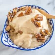 Vegan Banana Peanut Butter Ice Cream | healthynibblesandbits.com