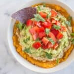 THE BEST Butternut Squash, Hummus and Guacamole Dip | healthynibblesandbits.com #vegan #glutenfree