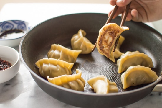 Spring Thyme and Pork Potstickers | healthynibblesandbits.com