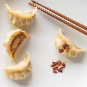 Spring Thyme and Pork Potstickers | healthynibblesandbits.com