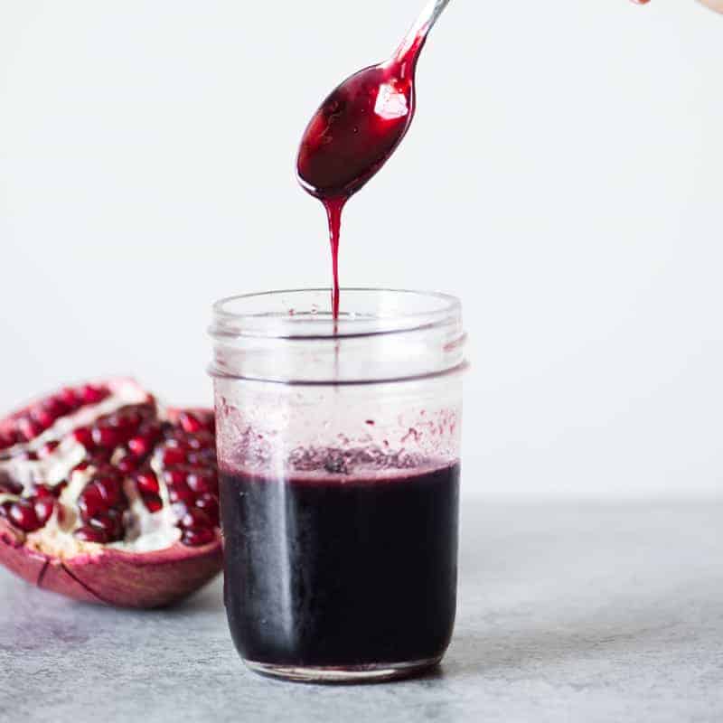 How to Make Pomegranate Molasses #pomegranaterecipes #glutenfree #vegan