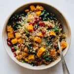 #Vegan Coconut Bulgur & Butternut Squash Bowl - a healthy grain bowl that is easy to make!